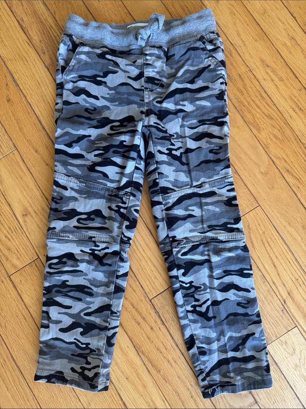 Kids Grey Camouflage Jogger Pants